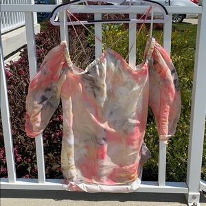 WHBM Cold-Shoulder Top